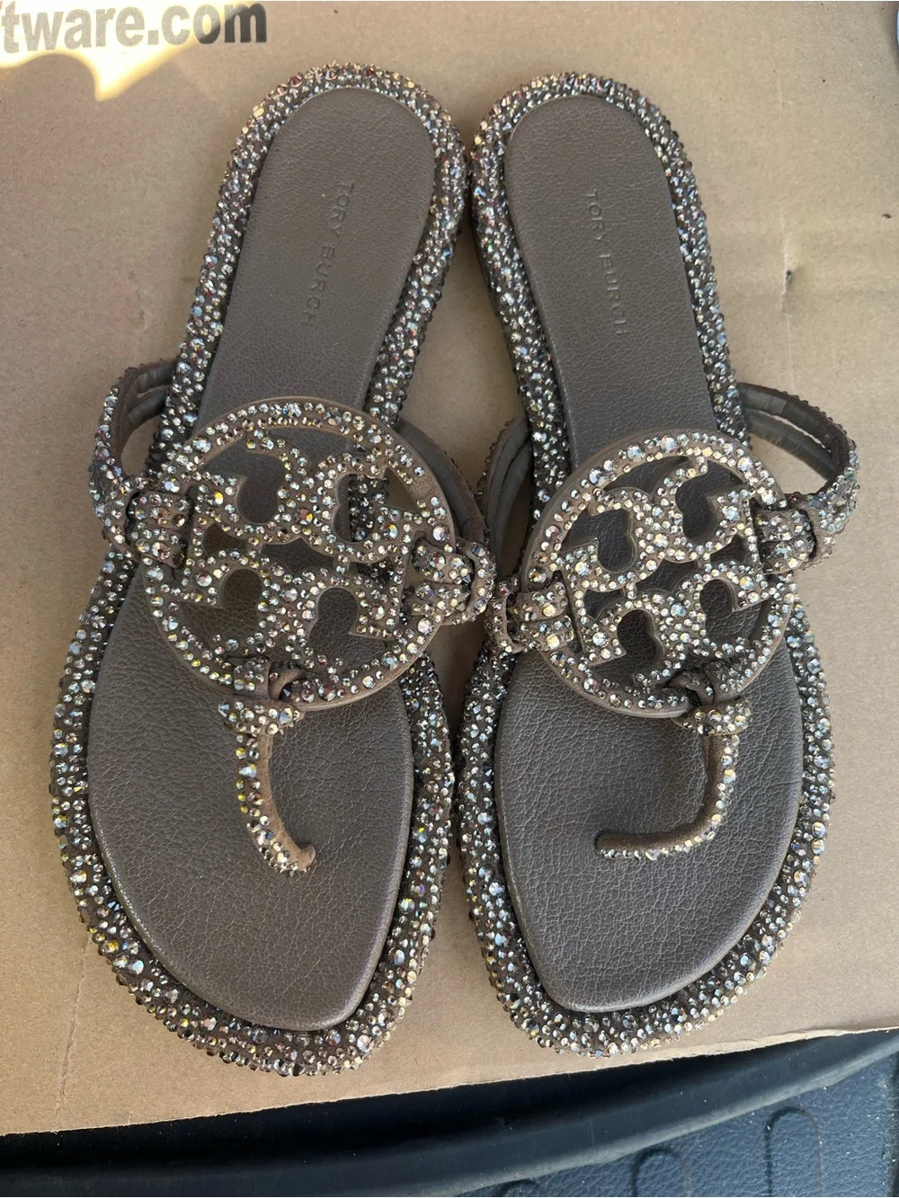 Tory Burch MILLER CRYSTAL KNOTTED SANDAL